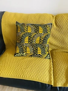 BOSEDÉ Handmade African Print Sofa Chair Seat Pillow Cushion Cover - 5 Options - Picture 1 of 21