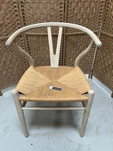 Cox & Cox Raw Oak Bow Back Dining Chair, RRP250 - Picture 1 of 14