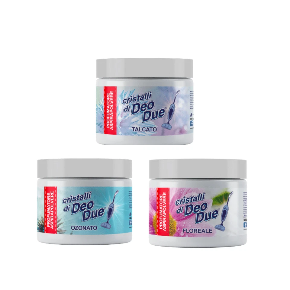 CRISTALLI DI DEO DUE PROFUMATORE PER ASPIRAPOLVERE 500gr
