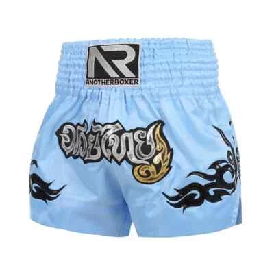 Pantalones Cortos de Boxeo Deportivos Alta Elasticidad Transpirables Muay Thai Diseño de Cordón Kickboxing Foto 1 de 4