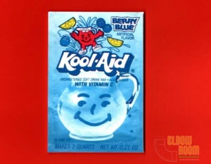 Kool-Aid Berry Blue drink mix vintage package art 2x3" fridge/locker magnet - Picture 1 of 2
