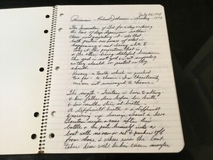 Delores Taylor Actress from Billy Jack Handwritten Diary Lecture Notes 16 Pages