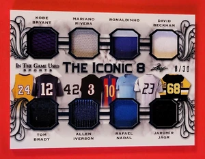 Kobe Bryant JERSEY CARD #d8/30 1/1? Tom Brady DAVID BECKHAM Iverson NADAL Rivera - Picture 1 of 3