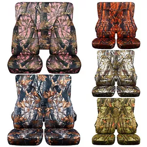 Fits TOYOTA 4 RUNNER 1990-2002 Front and Rear camouflage car seat covers - Foto 1 di 33