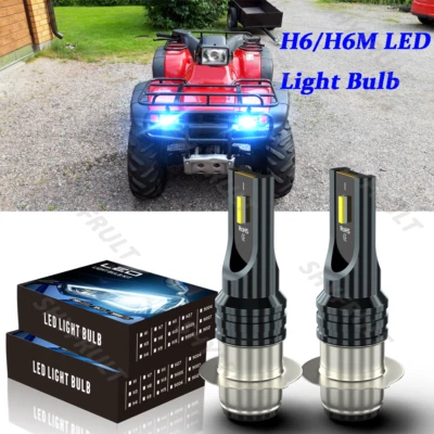 For Honda Foreman 400 450 1997 1998-2004 LED Headlight Kits H6M 8000K Blue Bulbs Foto 1 de 4