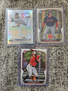 MLB Baseball Card Lot - Holliday, Kershaw, Anthony - Rookie Prizm Mint