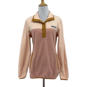 Columbia Sweatshirt Womens S Small Multi Fleece Benton Springs Half Snap Buttons - Picture 1 of 12