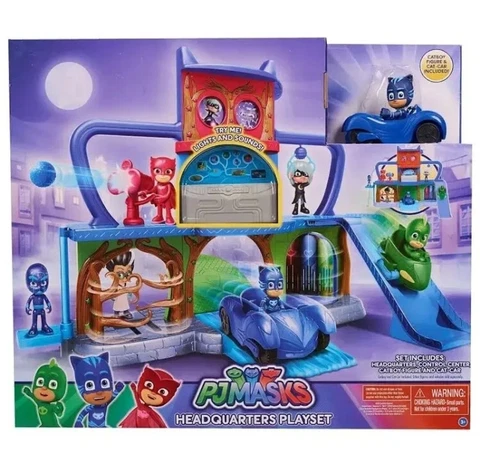 NEW PJ Mask Deluxe Headquarters Playset FAST USA SHIPPER Cover
