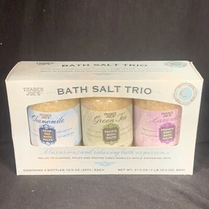 Trader's Joe Bath Salt Trio Lavender Green Tea Chamomile NIB - Picture 1 of 6