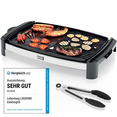 LEBENLANG Elektrogrill - 2200 Watt Innenbereich  I Tischgrill Elektro - Bild 1 von 4