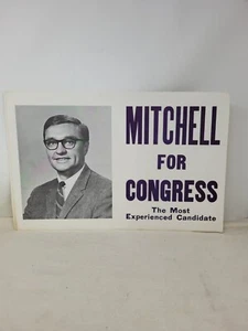 Donald J. Mitchell for congress poster Political Original 19 X 12.5 campaign - Picture 1 of 6