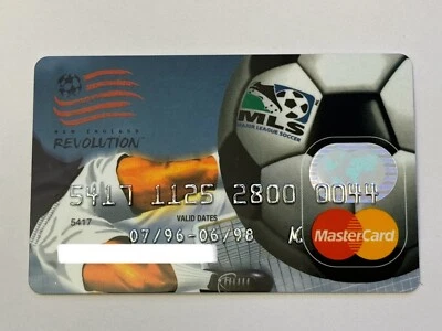 Tarjeta de crédito coleccionable New England Revolution MLS Major League Soccer exp 1998 Foto 1 de 2