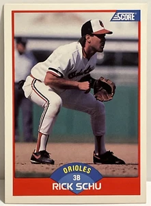 1989 Score Rick Schu Baltimore Orioles #452 - Picture 1 of 2
