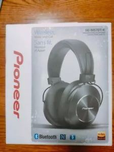 Pioneer SE-MS7BT-K Bluetooth Over the Ear Headphones Black 40mm Tested Japan - Picture 1 of 6