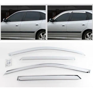 2001-06 Elantra/AVANTE XD 5Door HatchBack Chrome Sun Shade Rain Guard Visor K646 - Picture 1 of 6