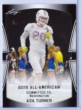 ASA TURNER 2019 LEAF "1ST EVER PRINTED" ALL-AMERICAN ROOKIE CARD! WASHINGTON!