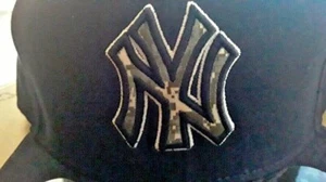 NEW YORK YANKEES MENS KIDS NEW ERA MLB MILITARY 5950 CAMOU FLATBRIM SIZED HAT - Picture 1 of 8