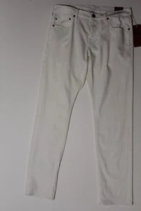 Pantalones de mezclilla blancos delgados relajados True Religion para hombre Geno. Talla 32. - Imagen 1 de 9