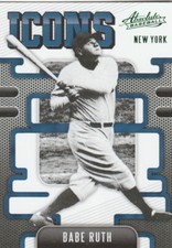 2021 Panini Absolute Icons Green #I-1 Babe Ruth Yankees