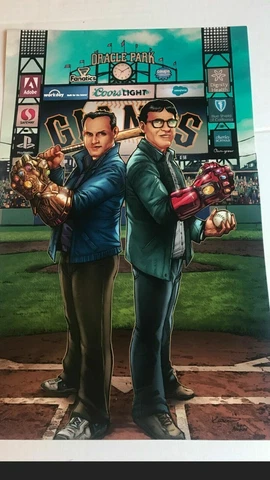 SF GIANTS 2019 MARVEL 3000 POSTER SGA PHOTO THE AVENGER DIRECTOR'S RUSSO BROTHER Cover