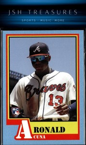 2018 Topps Throwback Thursday #124 Ronald Acuna NM