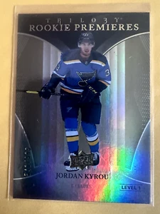 Jordan Kyrou 2018-19 UD Trilogy Rookie Premieres Level 1 Card 415/999 - Bild 1 von 2