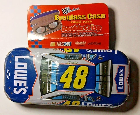 RM Palmer Copany, Jeff Gordon #24 Dupont Eyeglass Case filled with candy glasses Cover