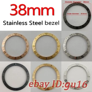 38mm Gold Black Silver stainless steel bezel insert for 40mm men automatic watch - Picture 1 of 17