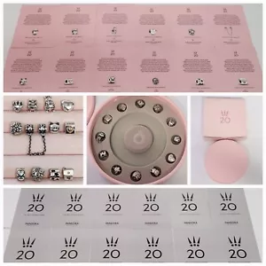 Genuine Pandora 20th anniversary Full set 12 Charms, certificates & Jewelry Box - Bild 1 von 13