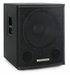 DJ PA 15" Aktiv Subwoofer Lautsprecher 300 Watt RMS Bass Box Verstärker schwarz - Bild 1 von 8