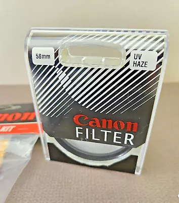 Canon UV Haze Filter 58mm & Lens Care kit Genuine Made in Philippines - Image 1 of 4