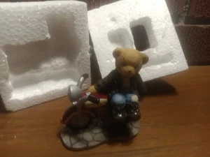 2004 Cherished Rocky Teddies With Motorcycle - Picture 1 of 3