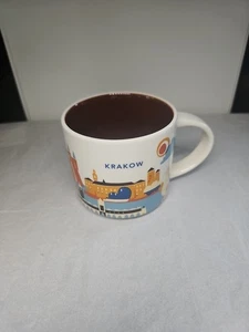 Rare Krakow, Poland Starbucks ‘You Are Here Collection’ 14 Oz Mug Very Clean - Picture 1 of 7