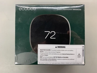 Ecobee Enhanced Smart Thermostat Programmable Touch-Screen EB-STATE6L-01 NEW - Image 1 of 3