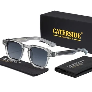 CATERSIDE Classic Luxury Square Sunglasses for Travel  Parties - Picture 1 of 28