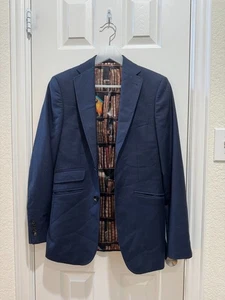 Blazer Ted Baker London Endurance Modern Fit lana navy 34R Made in Hungary - Foto 1 di 19
