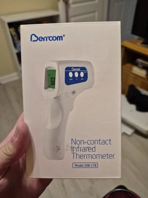Termómetro infrarrojo digital sin contacto frente cuerpo IR termómetro bebé adulto Foto 1 de 4