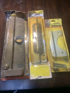 Lot Of 3 Stainless Steel Entry Latch Guard Locksmith parts Estate - Picture 1 of 10
