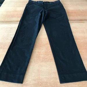 Jil Sander Uniqlo Tapered Pants Women 2 Black Mid Rise Pockets Stretch Preppy - Picture 1 of 13