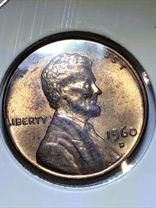 1960-D Penny With Filled 9 Error - Picture 1 of 7