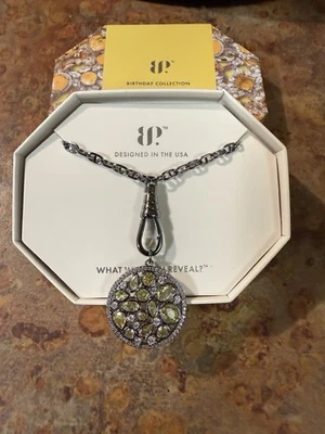 Bomb Party NOVEMBER 2025 Birthday Necklace “All That Glimmers, Stays” Hematite - Image 1 of 3