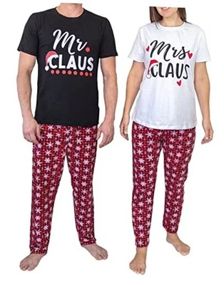  His and Hers Matching Mr & Mrs Claus Pajama Set Christmas XX-Large Mr Claus - Image 1 of 3