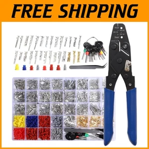 950pcs Automotive Connector Pins Kit with Crimping Tool - Multi-Size Solutions - Picture 1 of 10