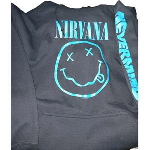 Pre-owned 2016 Nirvana Nevermind Grunge Smile Face Rock Music Hoodie Size XL - Picture 1 of 6