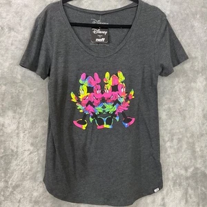 NWT Neff X Disney Mickey Mouse Graphic Tee T-Shirt women’s M rounded hem NEW - Picture 1 of 11
