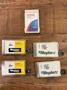 LOT (5) US Robotics PCMCIA Megahertz PC Card Modem xjack connector FREE SHIP!!! - Picture 1 of 8