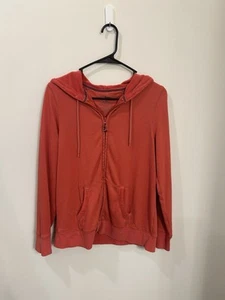 Women’s Lands End Performance Hoodie Size Small Orange - Picture 1 of 6