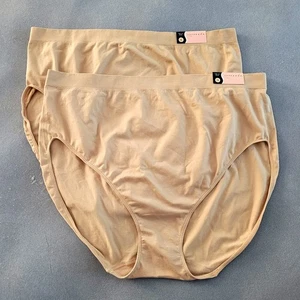 CATHERINE'S Serenada 2pr High Cut Beige/Almond Panties Underwear-Size 15 4X-NEW! - Picture 1 of 5
