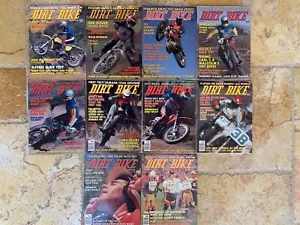 1976 Dirt Bike Magazine Vintage Motocross AHRMA Volume 6 Lot of Ten Issues - Picture 1 of 3