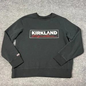 Kirkland Signature Embroidered Sweatshirt Unisex Sweatshirt Womens L Mens M Crew - Picture 1 of 10